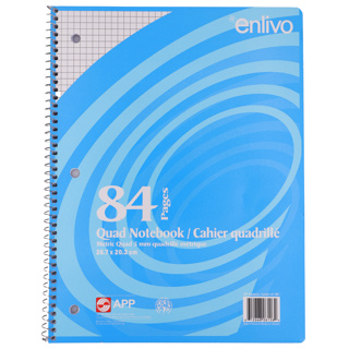 [6126] Spiral Notebook, Quadruled 5 mm, 84 pages