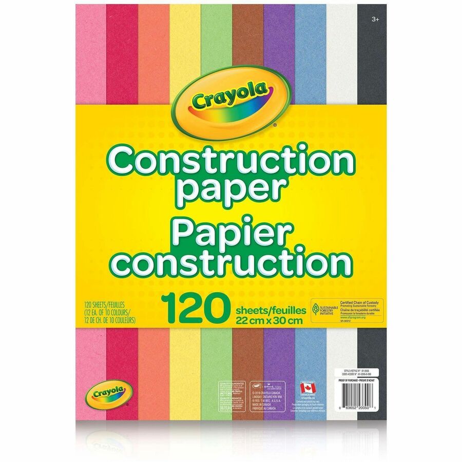 Papier construction Crayola (120 feuilles)