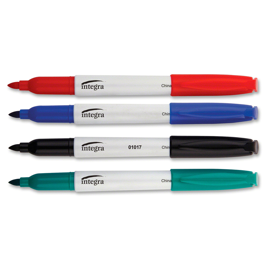 Integra Pen Style Dry Erase Markers (Pkg of 4)