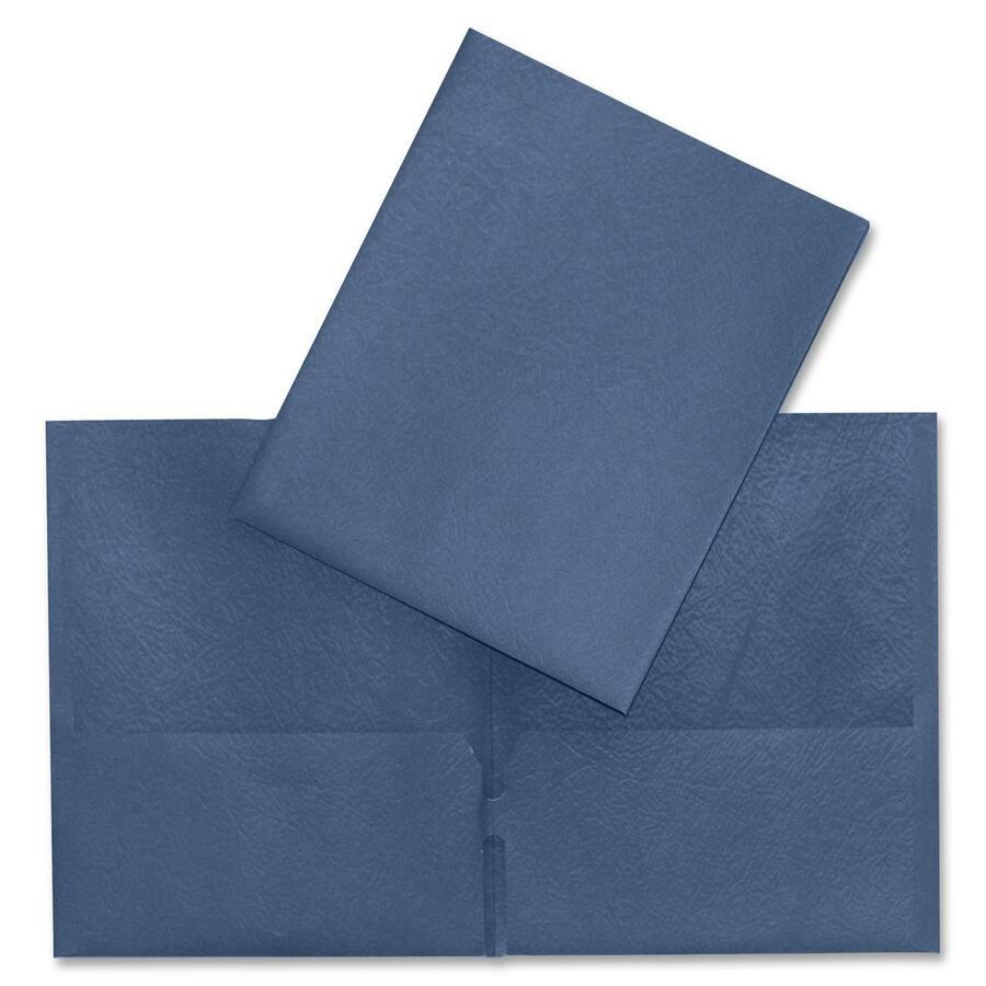 Pocket Folder, Cardboard, Blue