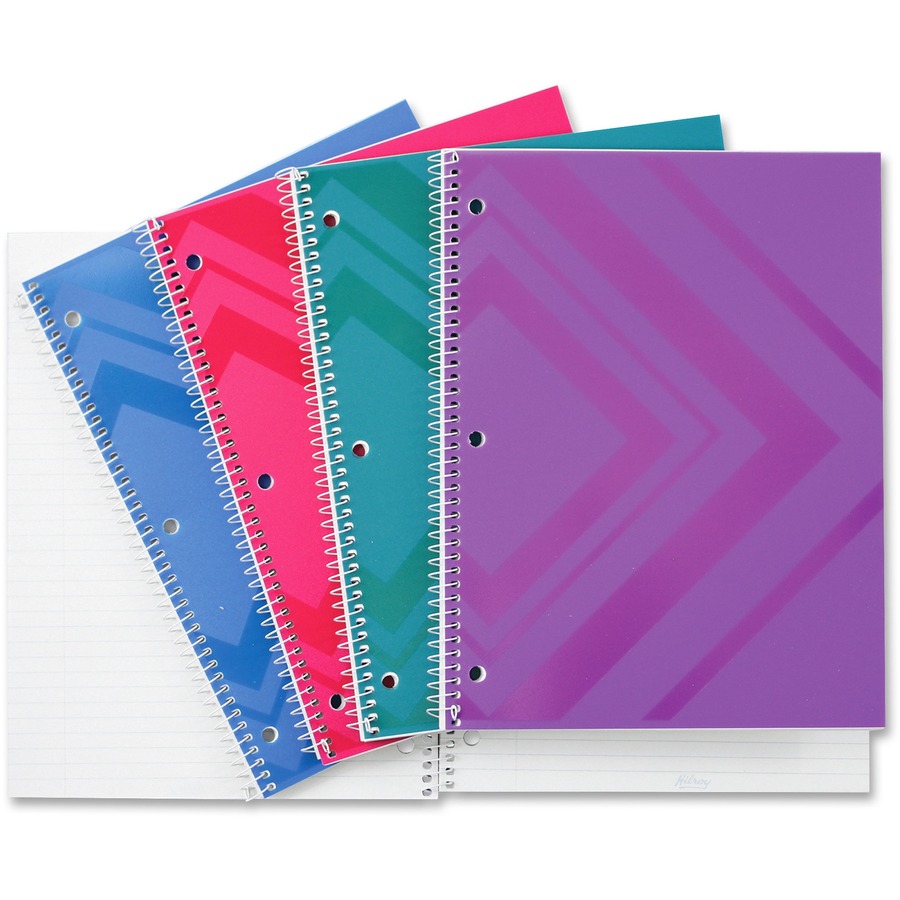 Hilroy Notebook, Lined, Poly Cover, 200 pages