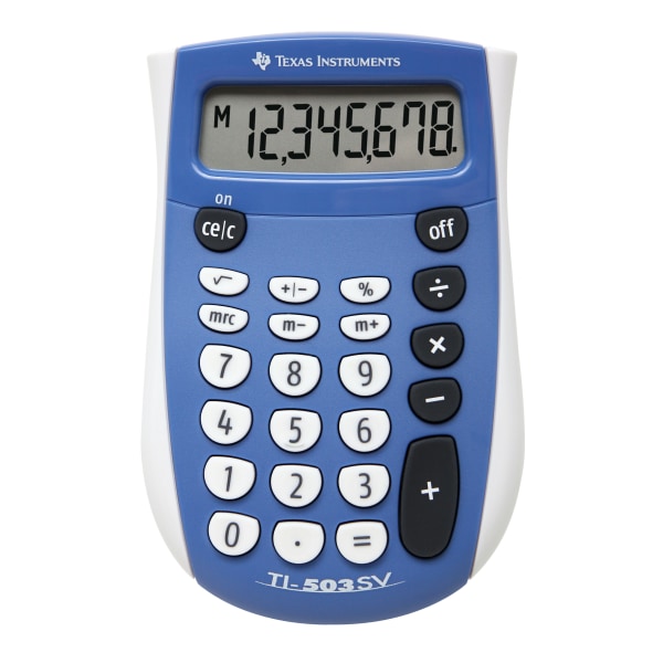 Calculatrice portable 8 chiffres, Fonctions de base
