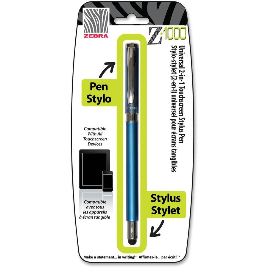Stylet tactile et stylo Z-1000, Bleu