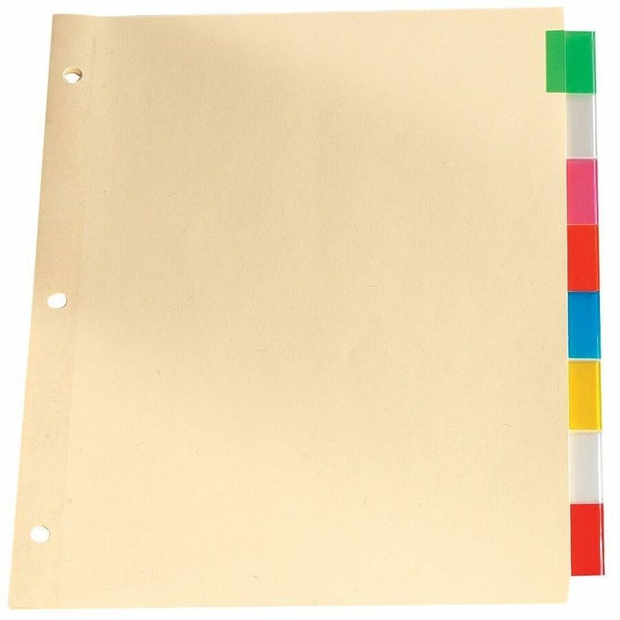 Séparateurs à onglets de couleur (Paquet de 8)