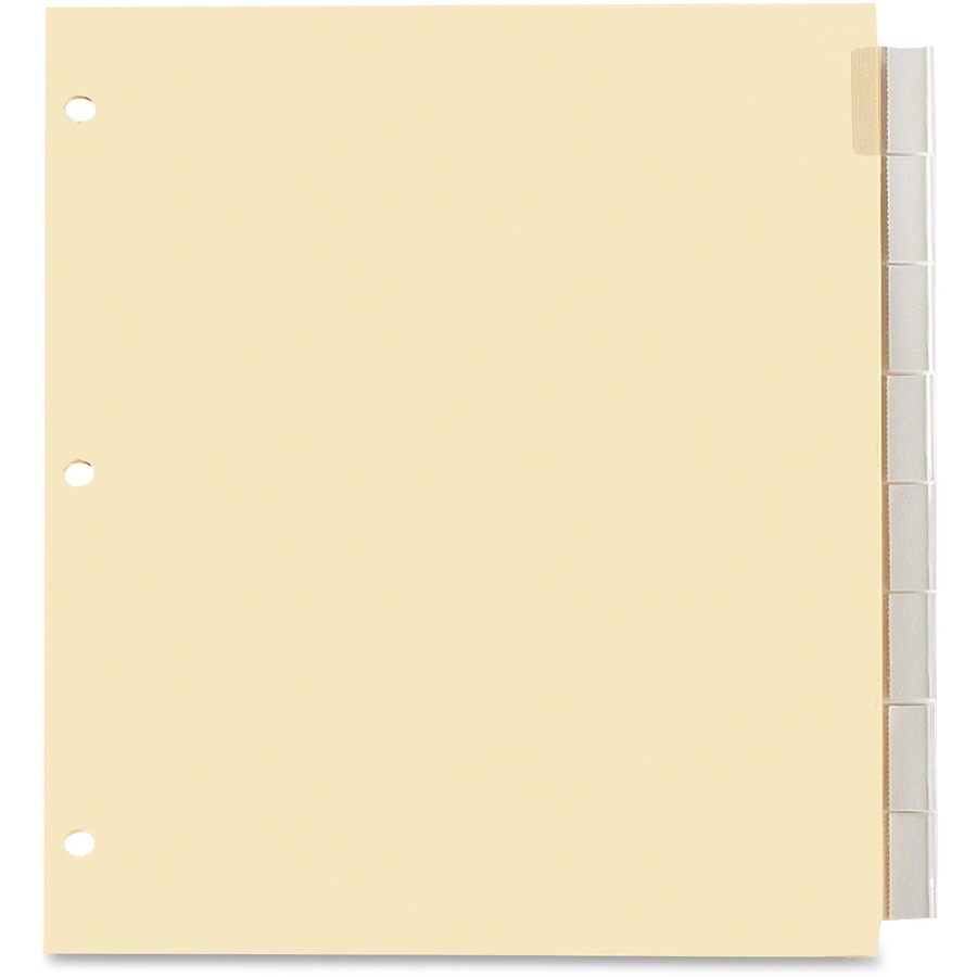 [224881] 8 Tab Dividers, Clear Tab