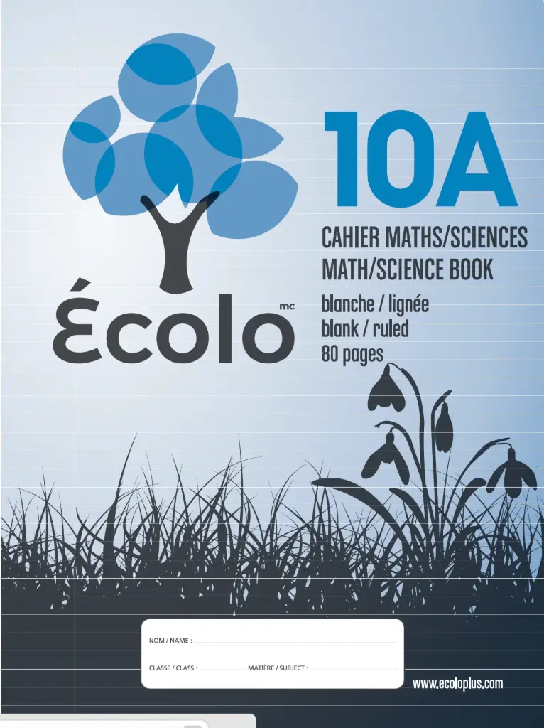 Math/science notebook, 80 pages
