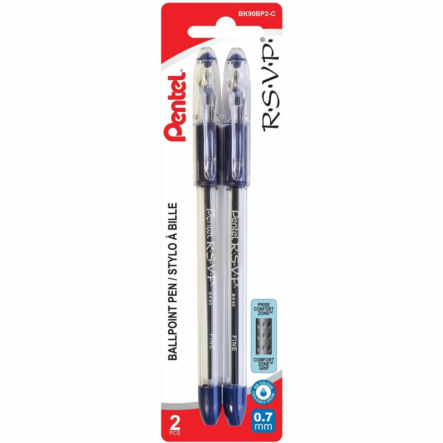 Stylos à bille rétractable RSVP - Pentel (Pqt de 2)
