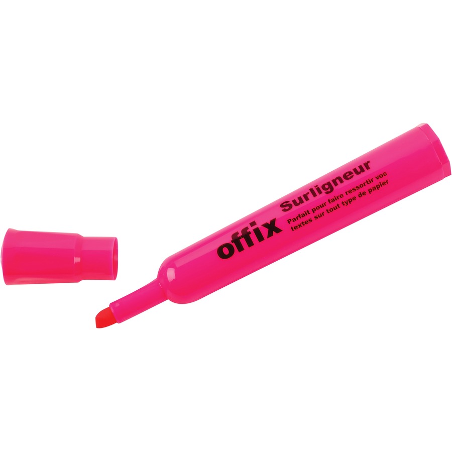 Highlighter, Chisel, Pink