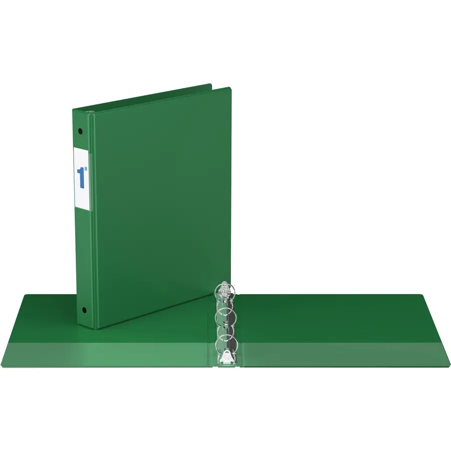 Binder with pockets, 1 inch, Green