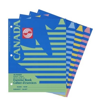 Cahier Canada, Ligné, 40 pages