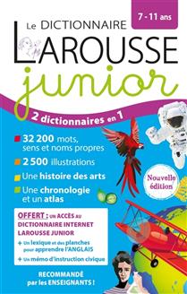 Dictionnaire Larousse junior 2023, 7-11 ans, CE, CM, Éd. 2023 (ISBN : 9782036068568)