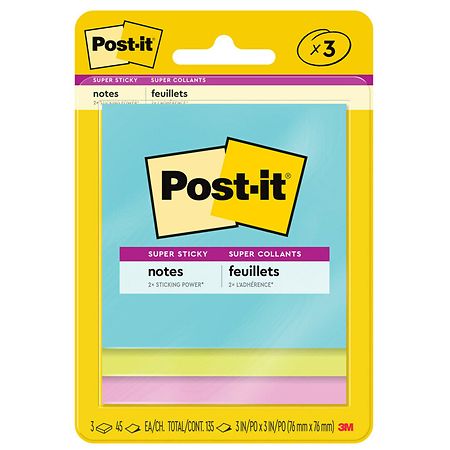 Post-it Super Sticky Notes - Miami Collection
