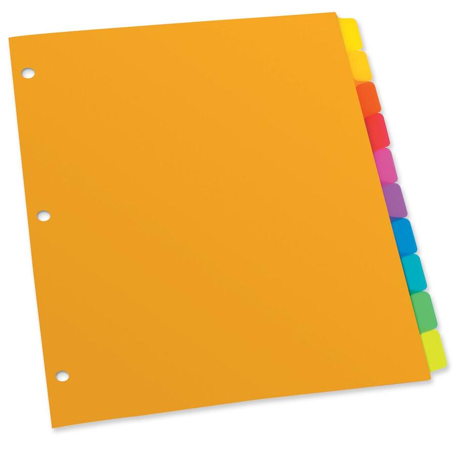 [714642] Séparateurs en plastique, Couleurs assorties (Pqt 10)