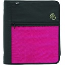 Zip Tote Binder with zipper, 2 in., Pink
