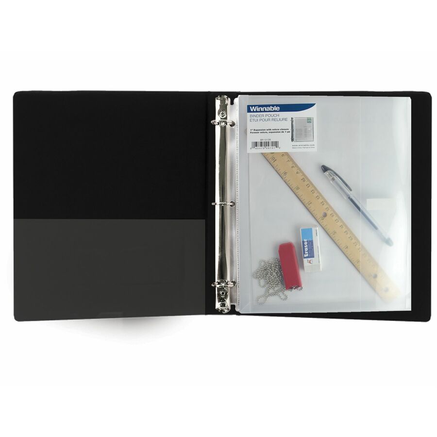 Enveloppe de plastique, 3 trous avec Velcro