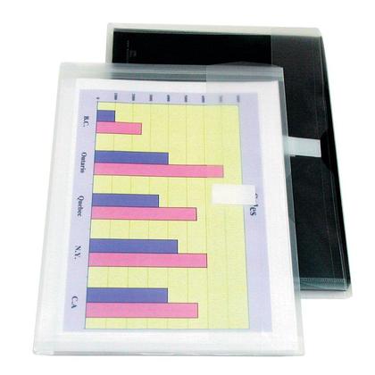 Enveloppe de plastique transparent avec Velcro, Format lettre