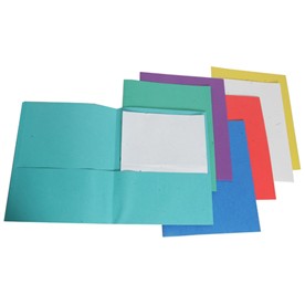 [DUOP] Chemise à pochettes, Carton texturé, Couleurs assorties