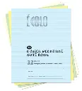 Cahier d'écriture Écolo #44, Interligné et pointillé, 32 p., Bleu