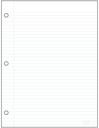 Écolo Loose ruled sheets #2 (pkg of 50)