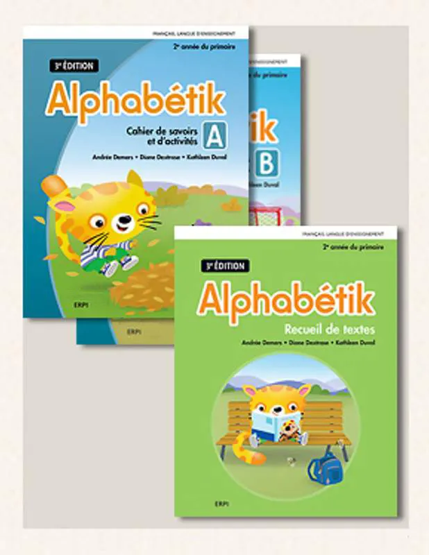 [9782766155361] Alphabétik, 2e année, Combo cahiers de savoirs A-B 3e édition + les outils, le recueil de textes et ens. numérique - Élève 12 mois (ISBN : 9782766155361)