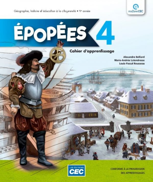 [LV272005] Épopées 4e année - Cahier d'apprentissage - Cahier numérique gratuit avec l'accès enseignant (9782766201532)