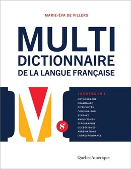 Multidictionnaire de la langue française, 8e Edition (9782674457375)