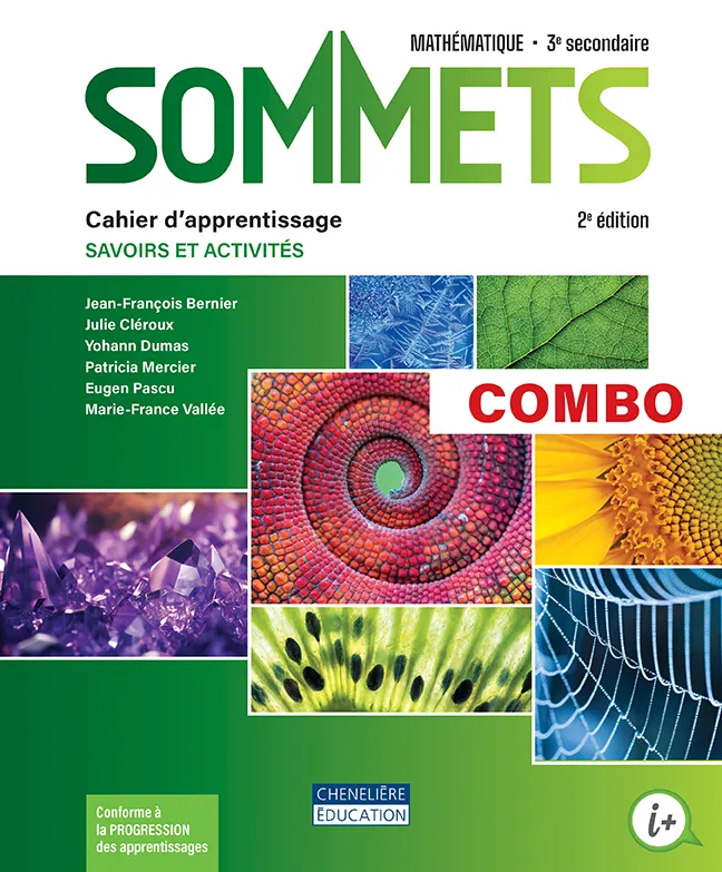 Sommets (3e secondaire) Combo Cahier d'apprentissage, versions imprimée et numérique + Activités interactives, Accès Web 1 an (9782765068426)
