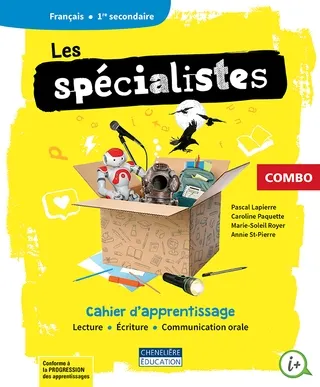 [9998202110416] Les spécialistes, 1re secondaire, COMBO - Cahier d'apprentissage versions imprimée et numérique, incluant magazine et code grammatical  + activités int. - 1 an (9998202110416)