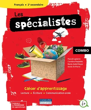 [9998202110423] Les spécialistes, 2e secondaire, COMBO - Cahier d'apprentissage versions imprimée et numérique, incluant magazine et code grammatical  + activités int. - 1 an (9998202110423)