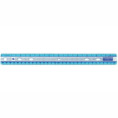 Staedtler Plastic Ruler, 30 cm/12", 3 Holes for Binder