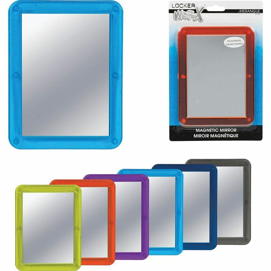 Magnetic Mirror for Locker, Ass. Coul. 