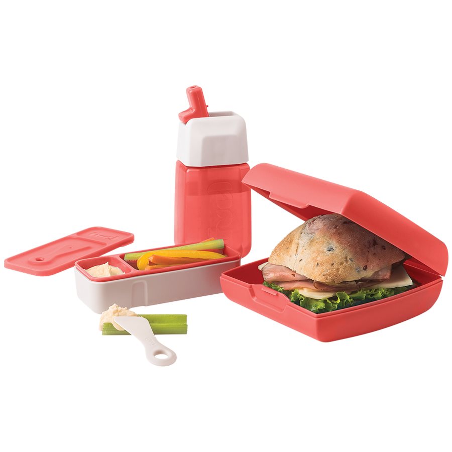 [828469] Fuel Lunch Set, 3 pieces, Coral 