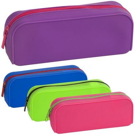 [833374] Étui à crayons en silicone, Petit, coul. ass.