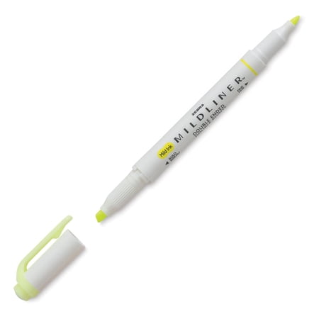 Surligneur Zebra Mildliner double pointe, Jaune doux