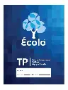 Cahier Écolo Travaux pratiques, séyès, 80 pages, 17 x 22 cm