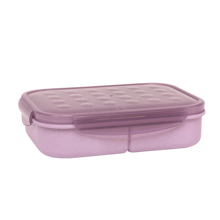 [834897] Biodegradable Meal Box, 3 compartments, Purple