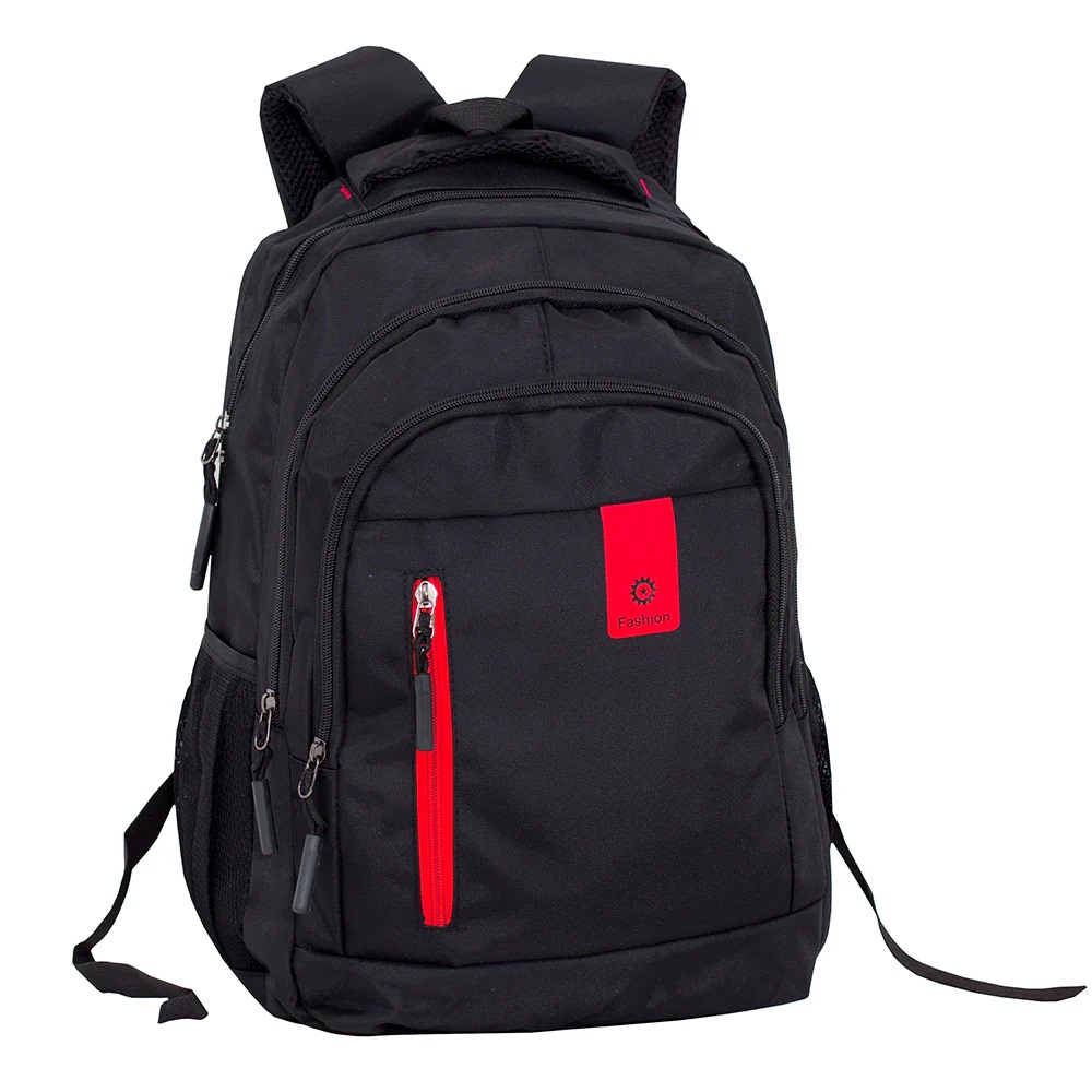 [G149] Geo Backpack, Black/Red