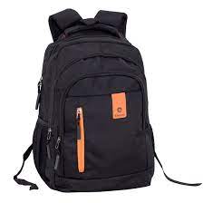 [G151] Geo Backpack, Black/Orange