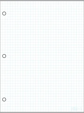 [T3] Ecolo Pad T3, quadruled paper, 1/4 po, 50 sheets