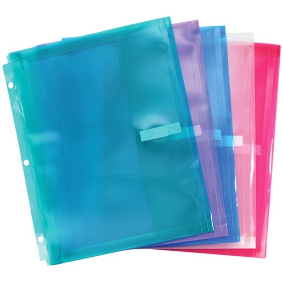 [723890] Binder Pouch, Translucent, Ass. Col.