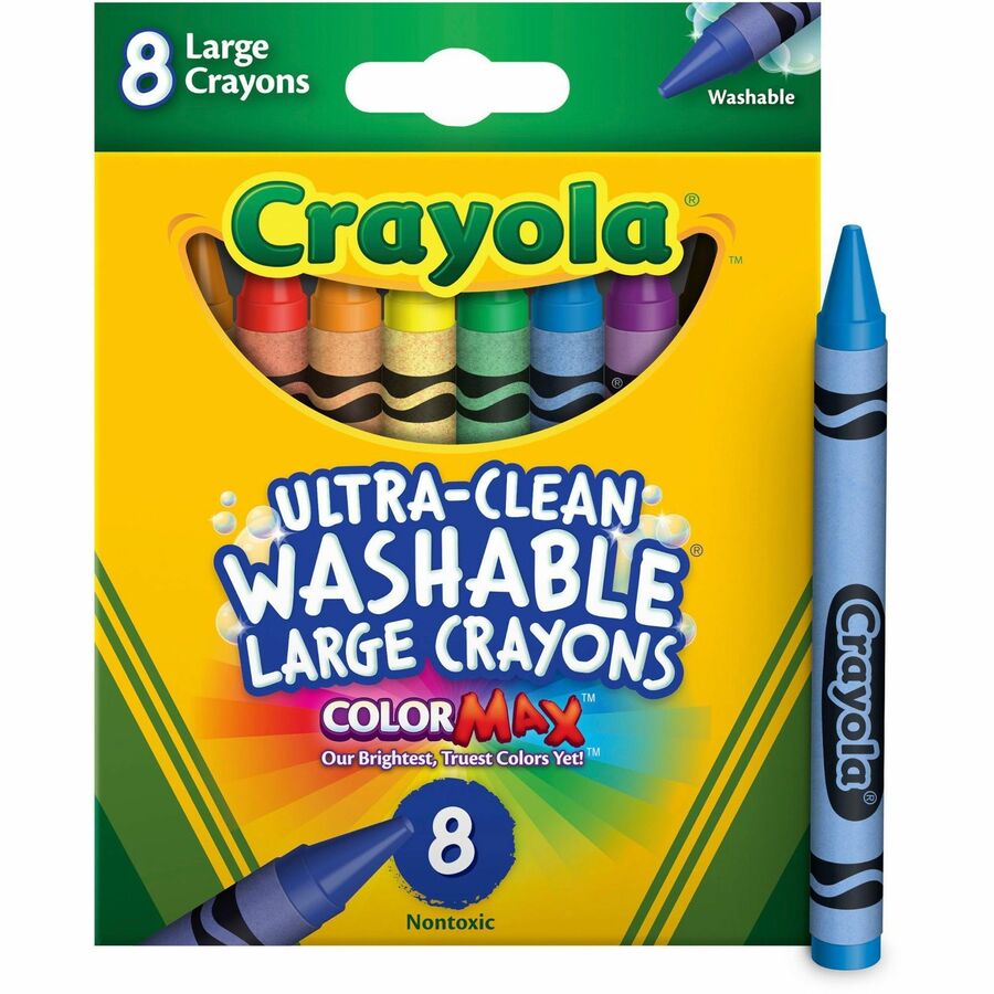 [431197] Crayons de cire Crayola, Larges (Boîte de 8)