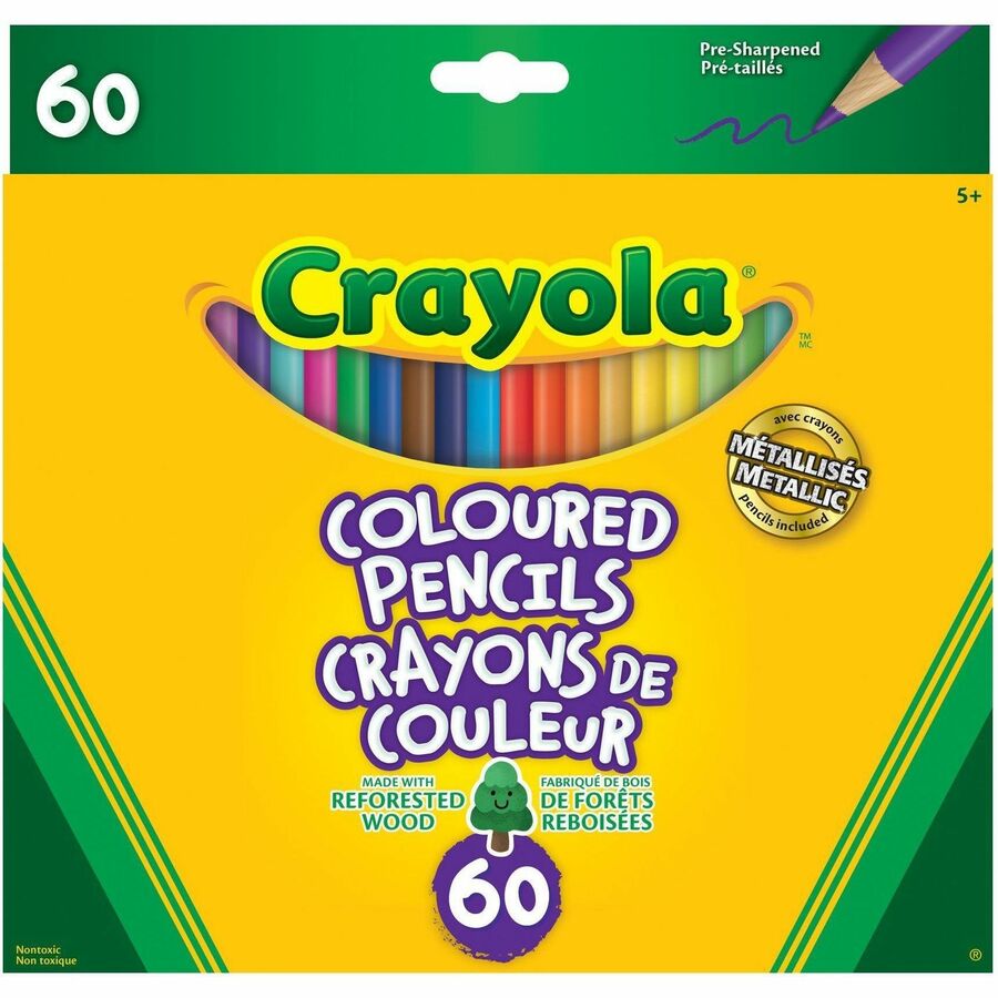 Crayons de couleur Crayola (Boîte de 60)