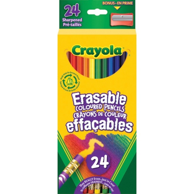 [722512] Crayola Erasable Colouring Pencils (Box of 24)