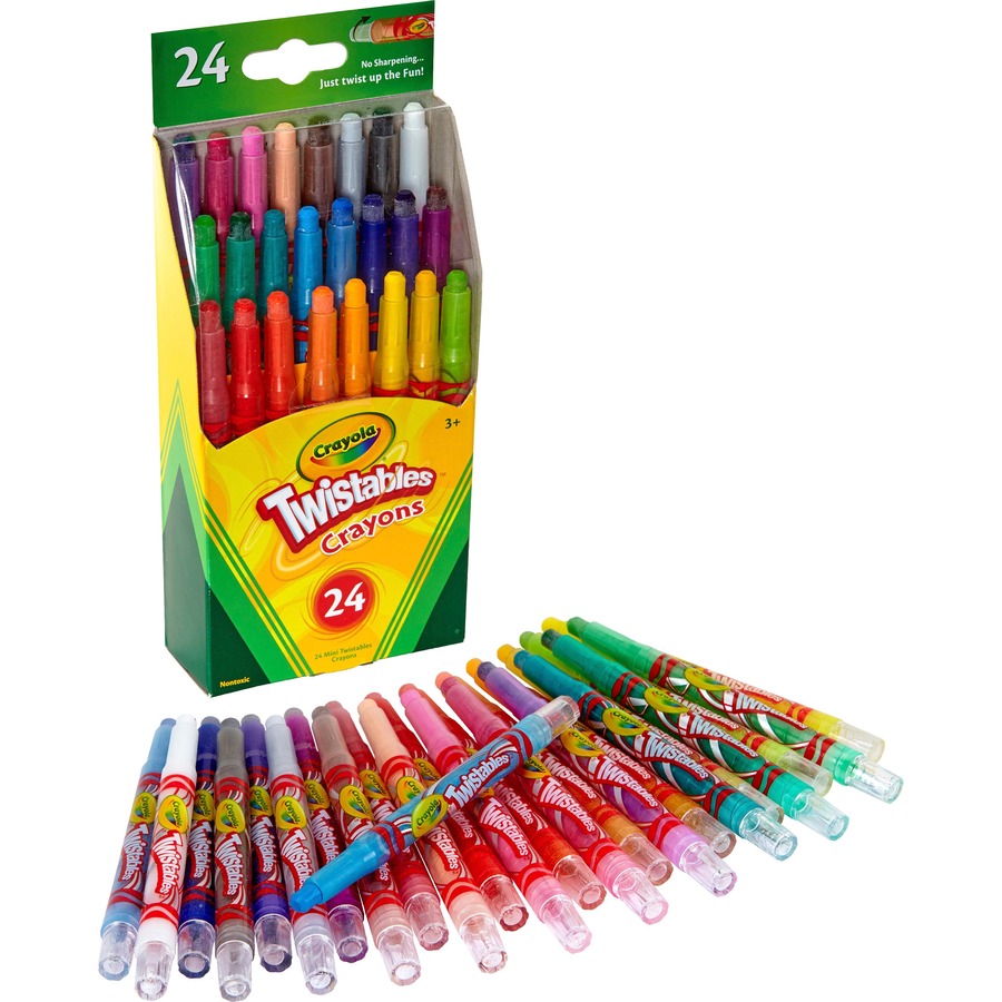 [724658] Mini-crayons de cire Crayola Twistable (Boîte de 24)