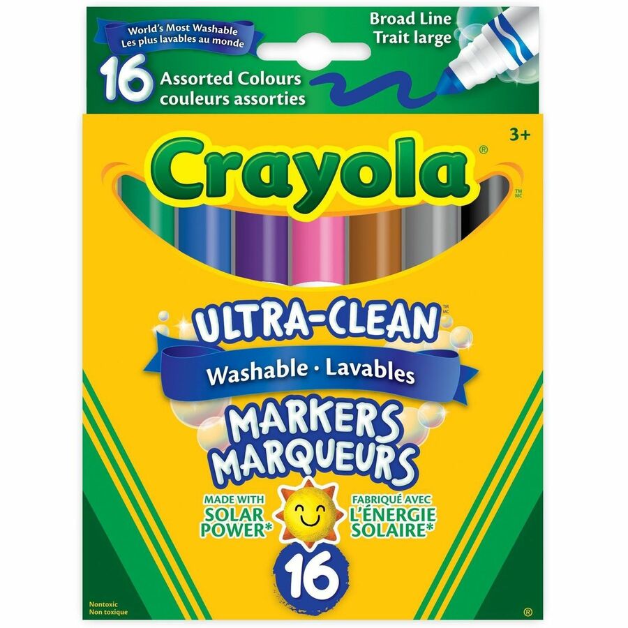 Washable Markers, Thick Tip (Box of 16)