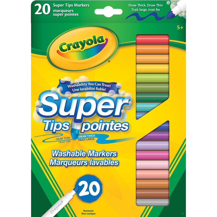 Crayola Super Tip Markers (Box of 20)