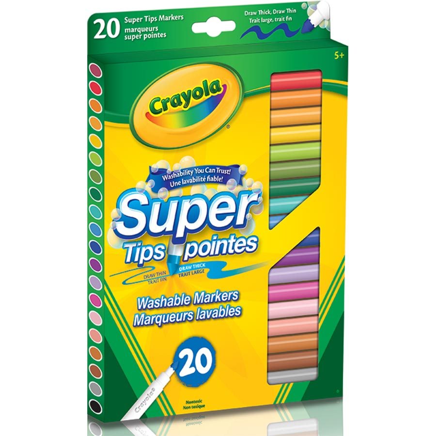 Crayola Super Tip Markers (Box of 20)