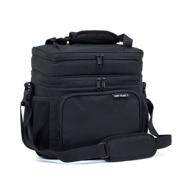 [828232] Off Track Jumbo Lunch Box, Black