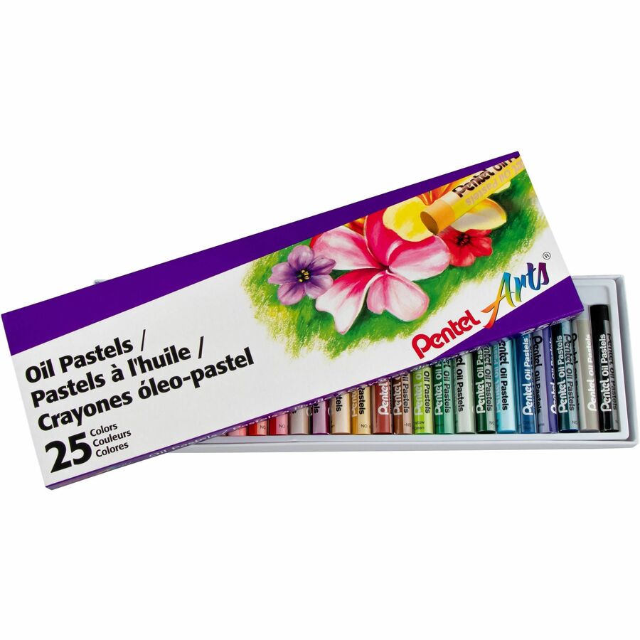 Pastels à l'huile Pentel (Boîte de 25 couleurs)