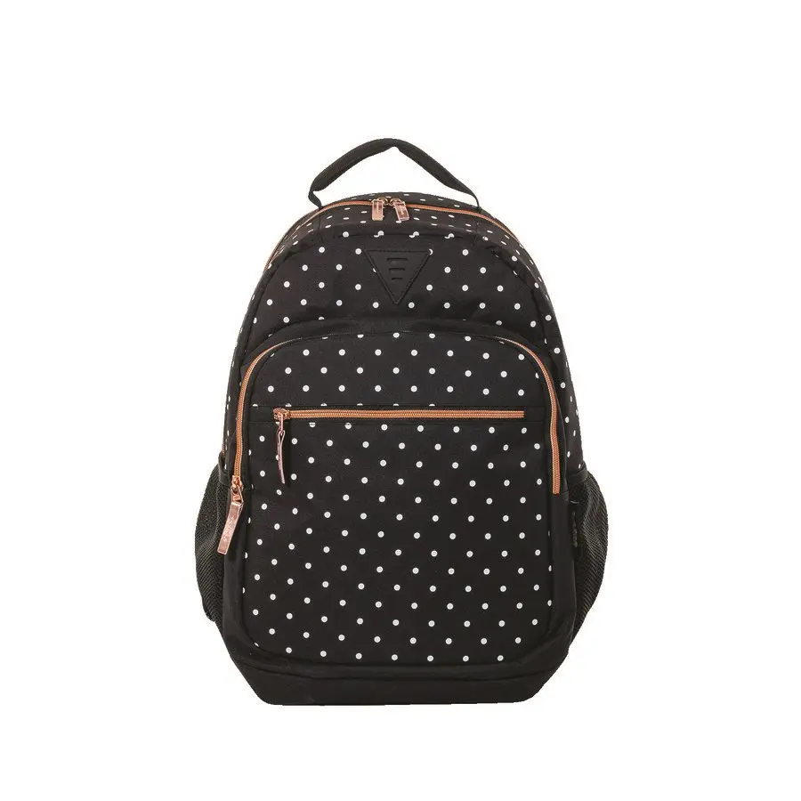 [836816] Smash Backpack, Black with white dots